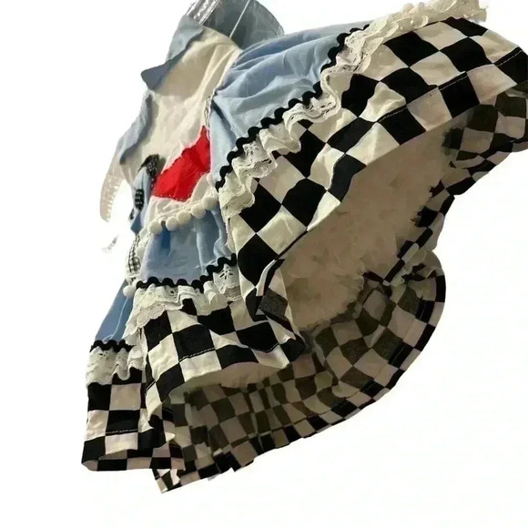 Alice in Wonderland Girls Dress, Alice in Wonderland Birthday Outfit,Alice Dress - Picture 5 of 13